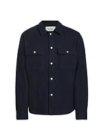 Textured Cotton-Wool Overshirt