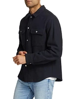 Textured Cotton-Wool Overshirt