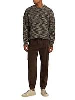 Textured Tweed Crewneck Sweater