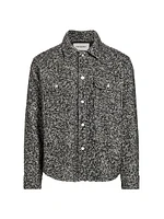 Textured Wool-Blend Overshirt