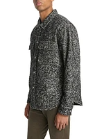 Textured Wool-Blend Overshirt