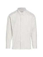 Classic Stripe Button-Front Shirt