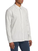 Classic Stripe Button-Front Shirt