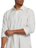 Classic Stripe Button-Front Shirt