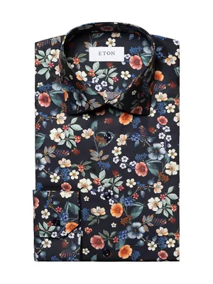 Slim-Fit Floral Shirt