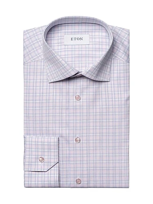 Contemporary-Fit Checked Shirt