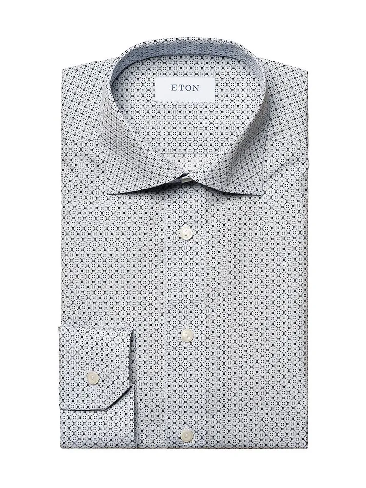 Slim-Fit Micro Geometric Shirt