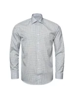 Slim-Fit Micro Geometric Shirt