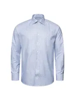 Contemporary-Fit Striped Cotton Tencel Shirt