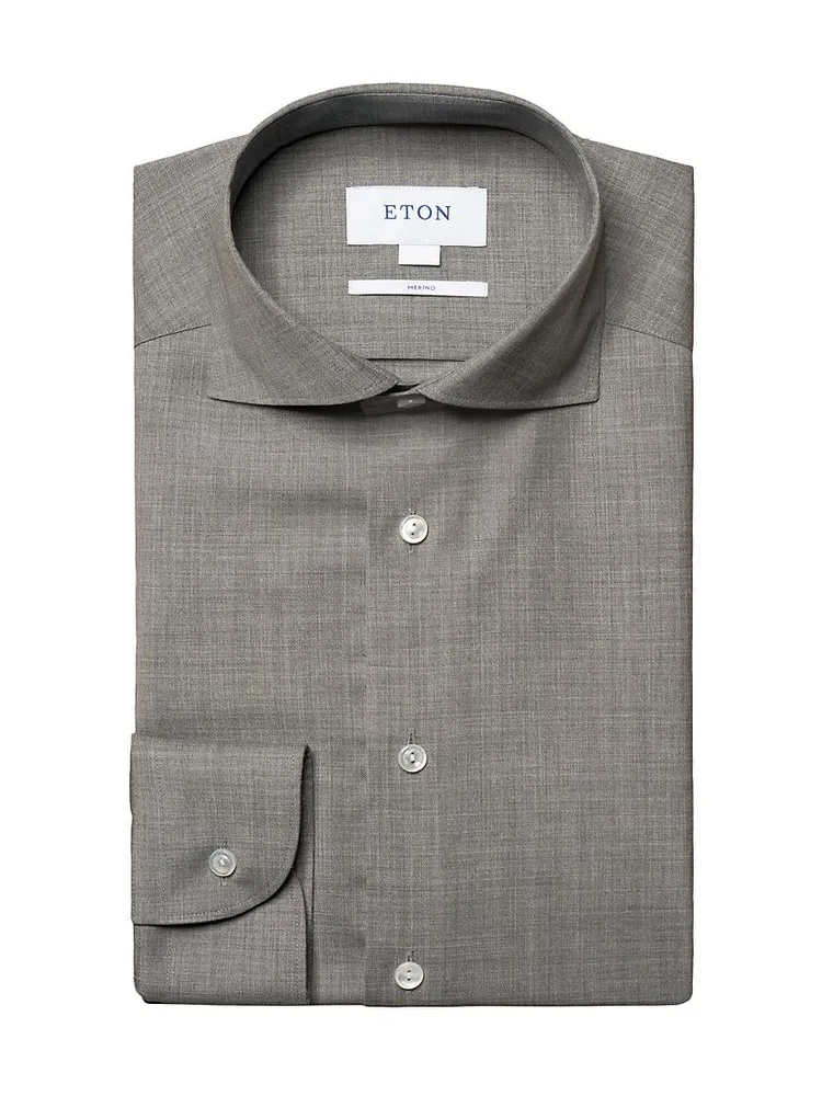 Slim Fit Merino Wool Shirt