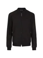 Calfskin Leather Blouson Jacket