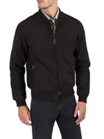 Calfskin Leather Blouson Jacket