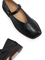 Leather Mary Janes