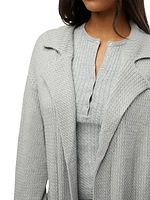 Long Open-Front Cardigan