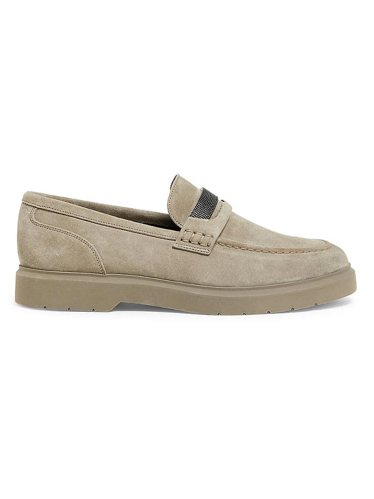 Suede Penny Loafers