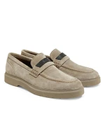 Suede Penny Loafers