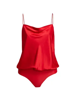 Axel Silk-Blend Bodysuit