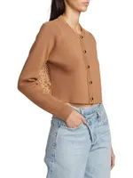 Aurla Wool Crop Cardigan