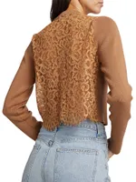 Aurla Wool Crop Cardigan