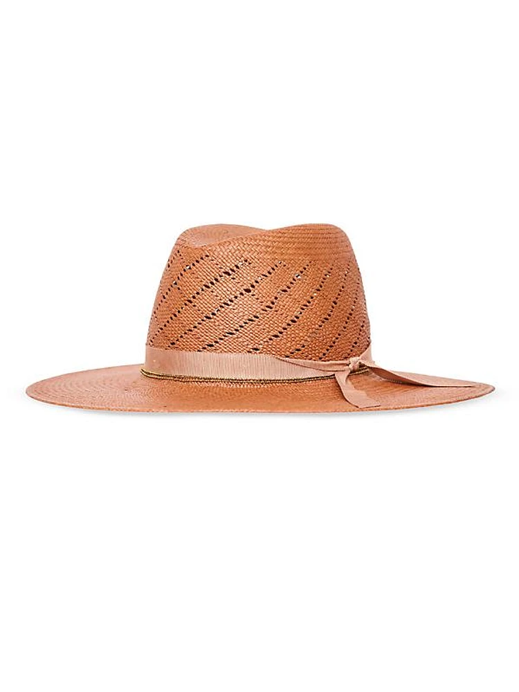 Sequoia Embellished Straw Fedora