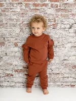 Baby Girl's & Little 2-Piece Ruffle Sweatsuit