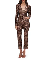 Leopard High-Shine Compression Bodysuit