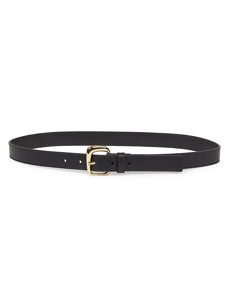 La Ceinture Ovalo Leather Belt