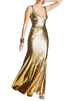 Zahra Sequined Sleeveless Gown