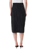 Zima Studded Midi Skirt