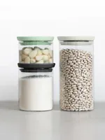 3-Piece Stackable Glass Jar Set
