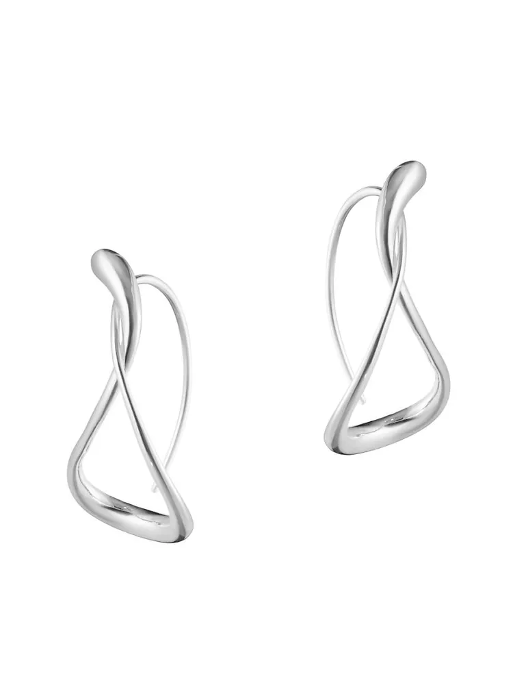 Mercy Sterling Silver Twisted Drop Earrings