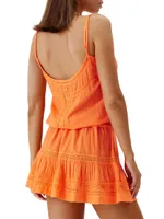 Kelly Crocheted Cover-Up Minidress