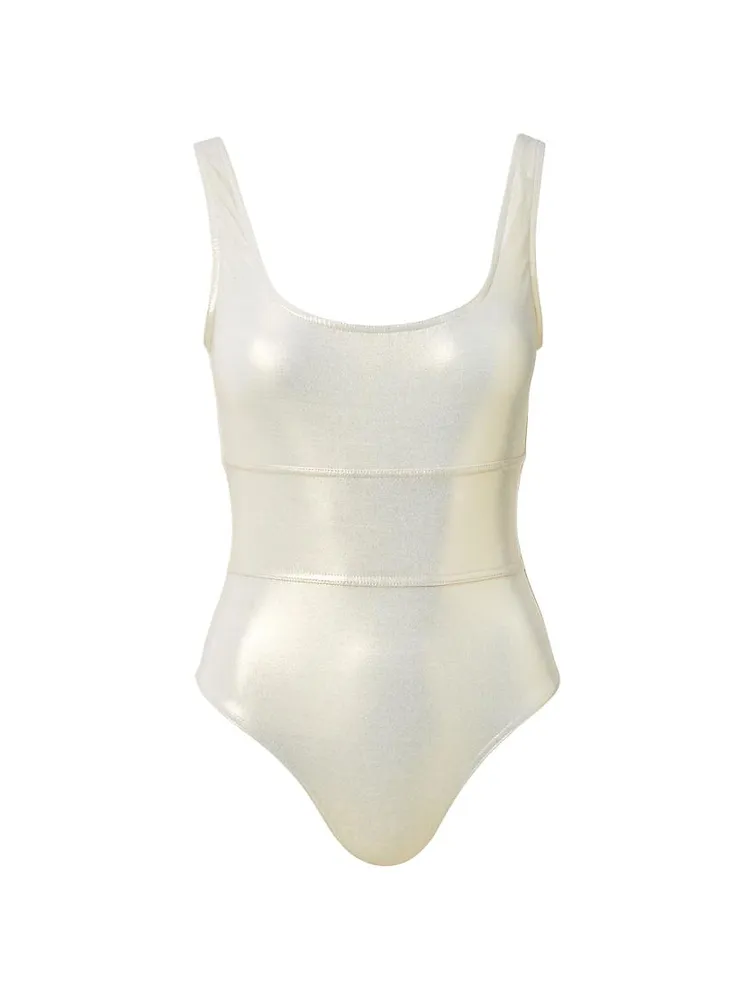 Perugia Metallic One-Piece Swimsuit