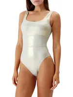 Perugia Metallic One-Piece Swimsuit