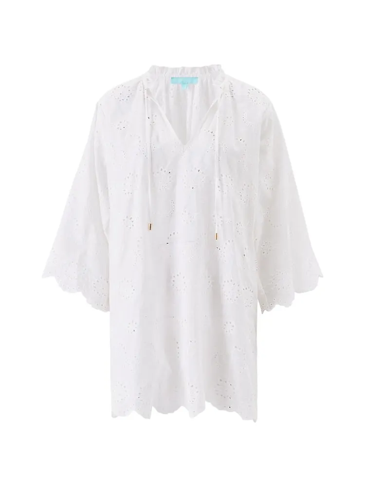 Lucy Cotton Eyelet Caftan