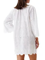 Lucy Cotton Eyelet Caftan