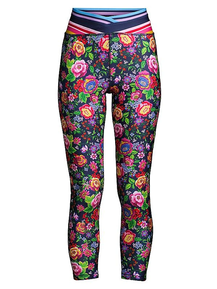 Cantero Floral Cross-Over Leggings