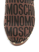 Logo Jacquard Slingback Clogs