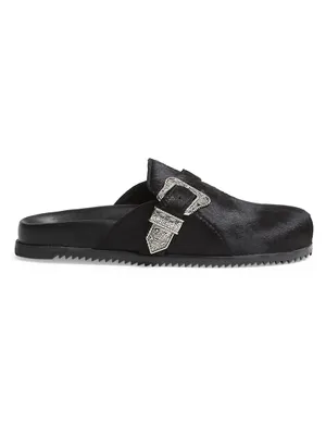 Grace 30MM Calf Hair Clogs