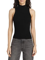 Farrah Cashmere Turtleneck Tank