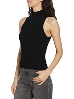 Farrah Cashmere Turtleneck Tank