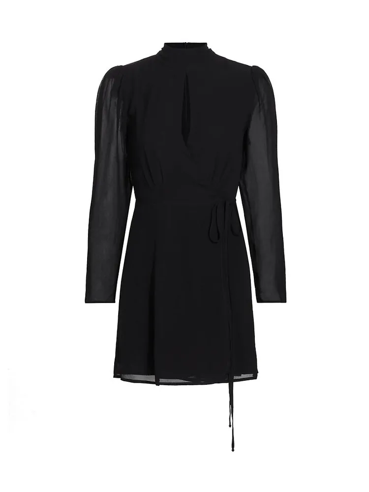 Ottessa Long-Sleeve Surplice Minidress