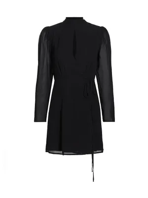 Ottessa Long-Sleeve Surplice Minidress