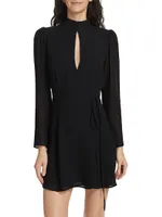 Ottessa Long-Sleeve Surplice Minidress