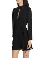 Ottessa Long-Sleeve Surplice Minidress