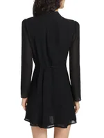 Ottessa Long-Sleeve Surplice Minidress