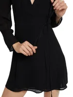 Ottessa Long-Sleeve Surplice Minidress