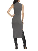 Ida Cashmere Sleeveless Sweaterdress