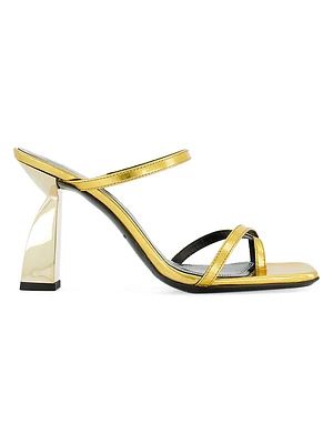 Angel 90MM Metallic Leather Sandals