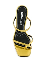 Angel 90MM Metallic Leather Sandals